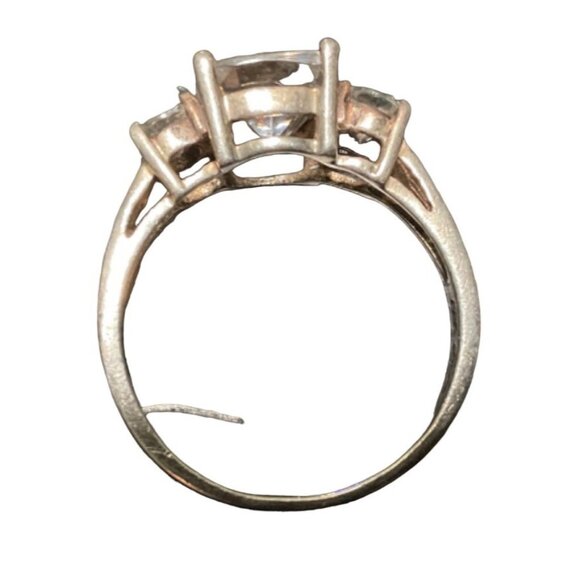 Avon Sterling Silver 925 Ring Size 9 Faceted Glass Vintage - Picture 12 of 12